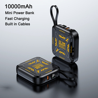 22.5W Fast Charging Power Bank 10000mAh With Cables Mini Powerbank Portable External Battery Charger for iPhone Xiaomi Samsung