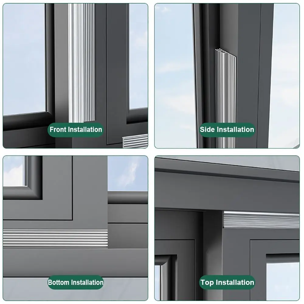 2/4M Noise Isolation Sliding Window Sealing Strip Household Windproof Crashproof Weather Stripping Self-adhesive TPE Gap Filling