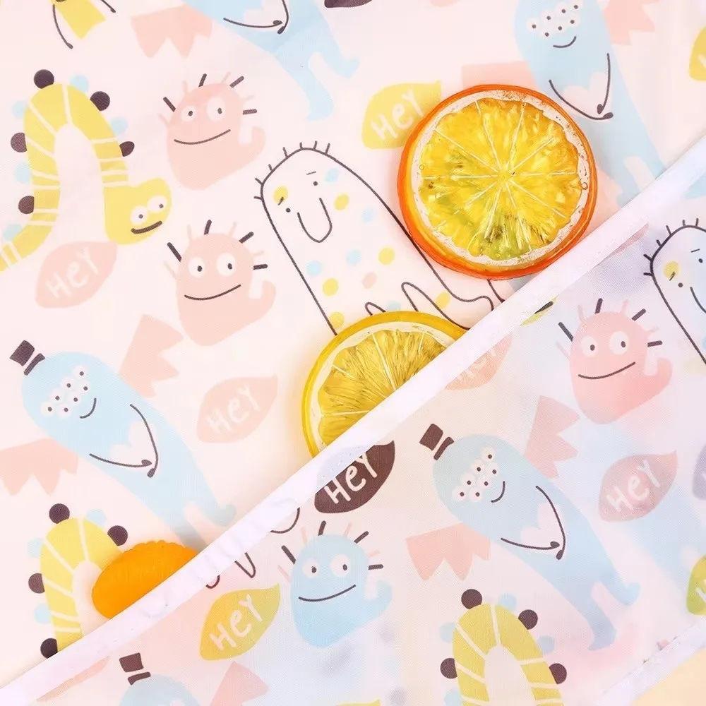 مريلة جديدة مقاومة للماء واقية من الأمام سهلة التنظيف وأكمام كاملة مريلة قابلة للتعديل للرضع