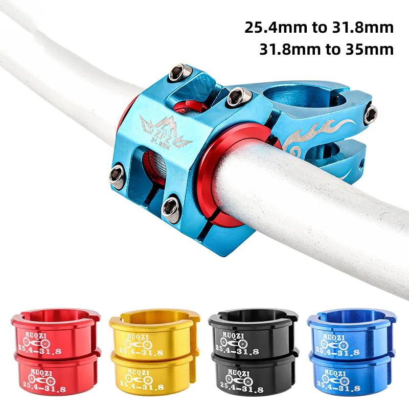 

1Pair Bike Handlebar Shim 25.4mm To 31.8mm 31.8mm To 35mm Aperture Adjust Adapter MTB Road Bicycle Bar Stem Reducer
