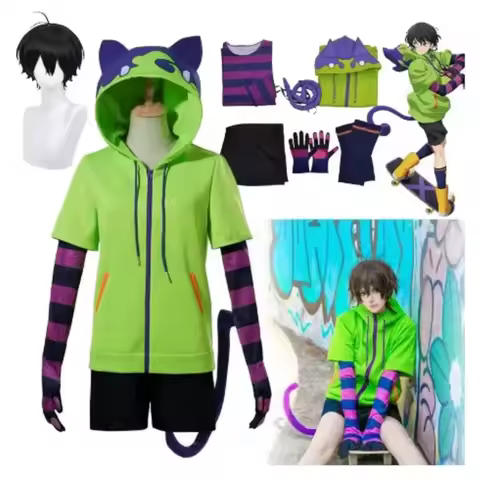 2025 New Cosplay Anime Chinen Miya Cosplay Costume SK8 The Infinity Cosplay Uniform Halloween Party Cos Adult Sport Outfit Hoodi