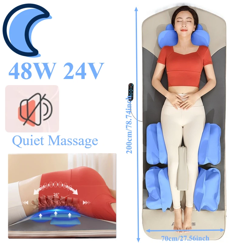 Electric Massage Cushion  Multi-Functional Full-Body Kneading Massager for Home Traction Stretching for Cervical Lumbar and Back
