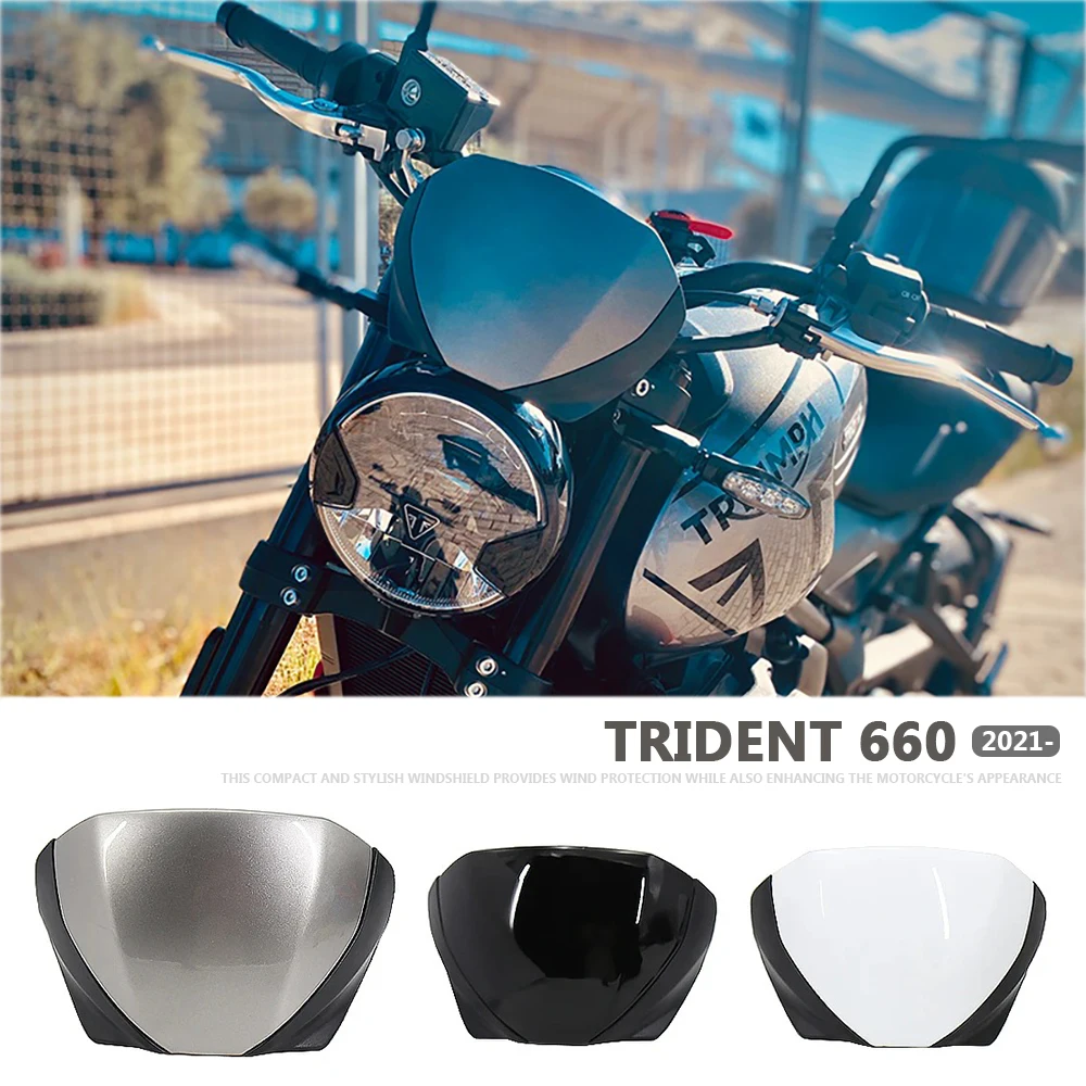 

Motorcycle Accessories Windshield For Trident 660 TRIDENT660 2021- FlyScreen Windscreen Deflector Front Fairing