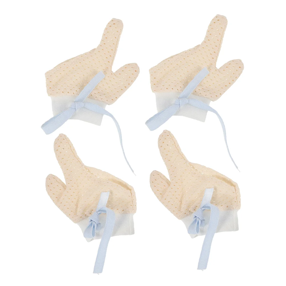 

2 пары, детские варежки из хлопчатобумажной пряжи