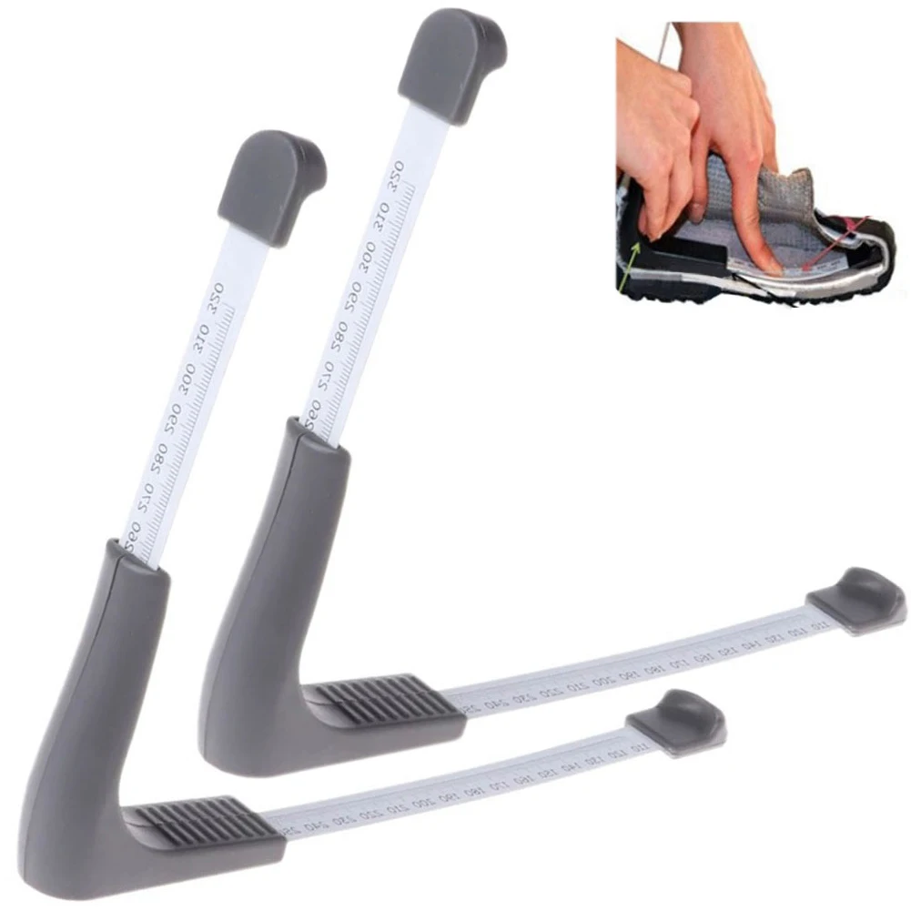 2pcs 110-320mm Shoe Measurer Foot Gauge Adult  Shoes Size Measure Ruler Tool Teleskopic Shoe Measuring Device