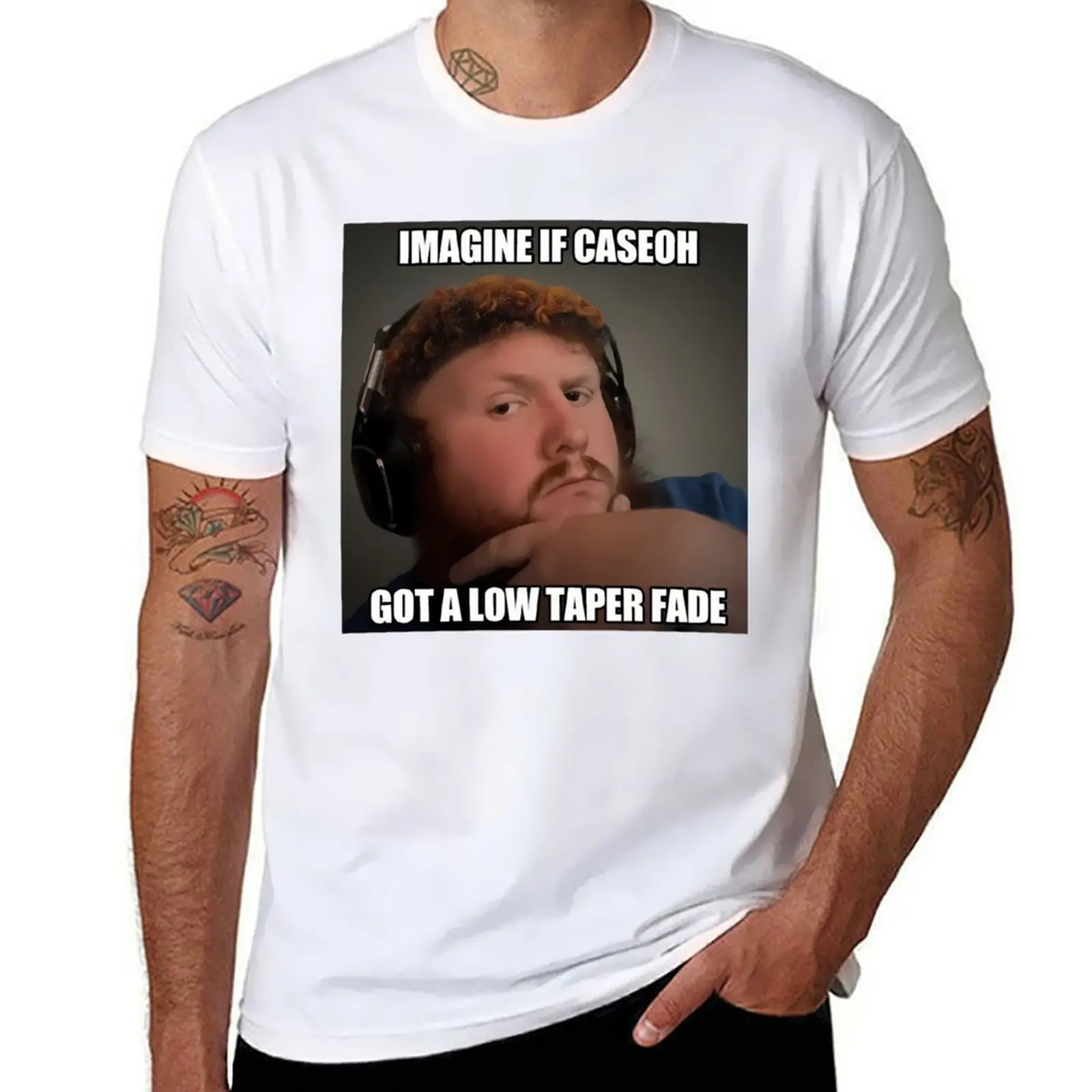 

Meme Hair Caseoh T-Shirt Fashion Casual Short Sleeve Top
