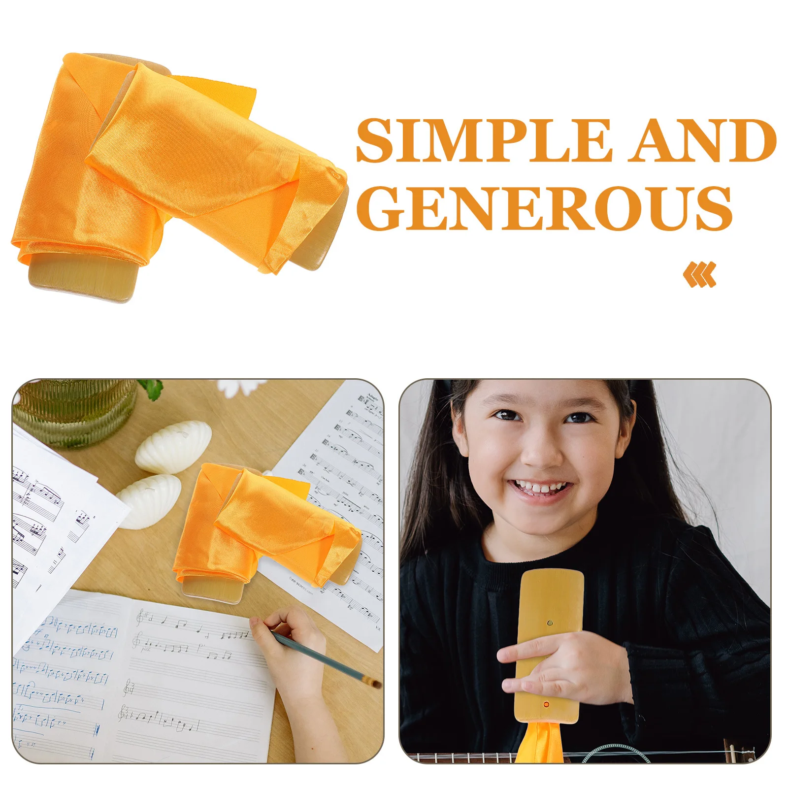 

1 Set Bamboo Chinese Kuaiban Clapper Traditional Hand Clappers Portable Musical Instrument For Kids Stage Performance Percussion