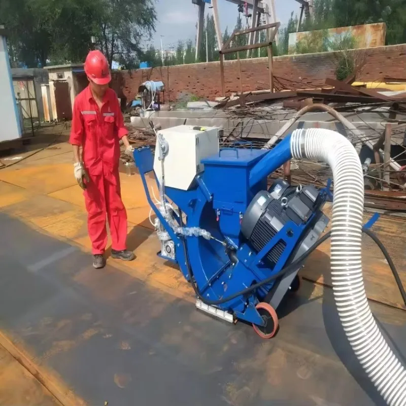 YG550 Engine-Powered Shot Blasting Machine CE Certified High Efficiency Portable Mobile Movable for Burnishing Steel Shot