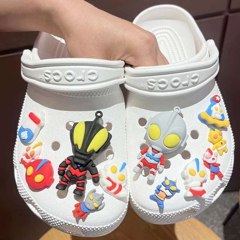 Hot Selling 3D Japanese Cosmic Hero PVC Shoe Charms For Clogs Popular Anime Figure Premium Clog Decor Trend Gift Easy Install