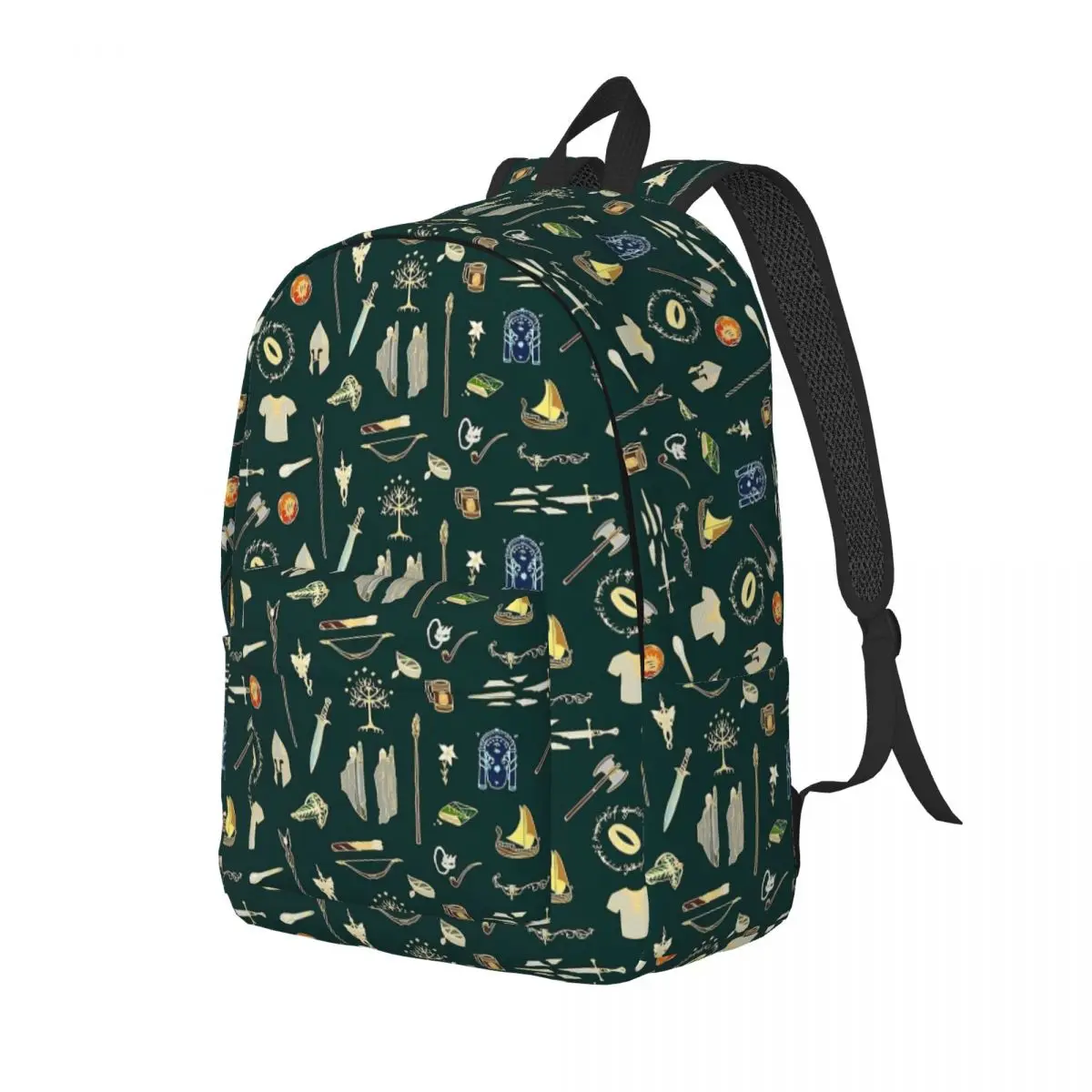 Mochila padrão de fantasia para homens e mulheres, mochila com design de dinossauro rex, para o ensino médio, viagem, para estudante