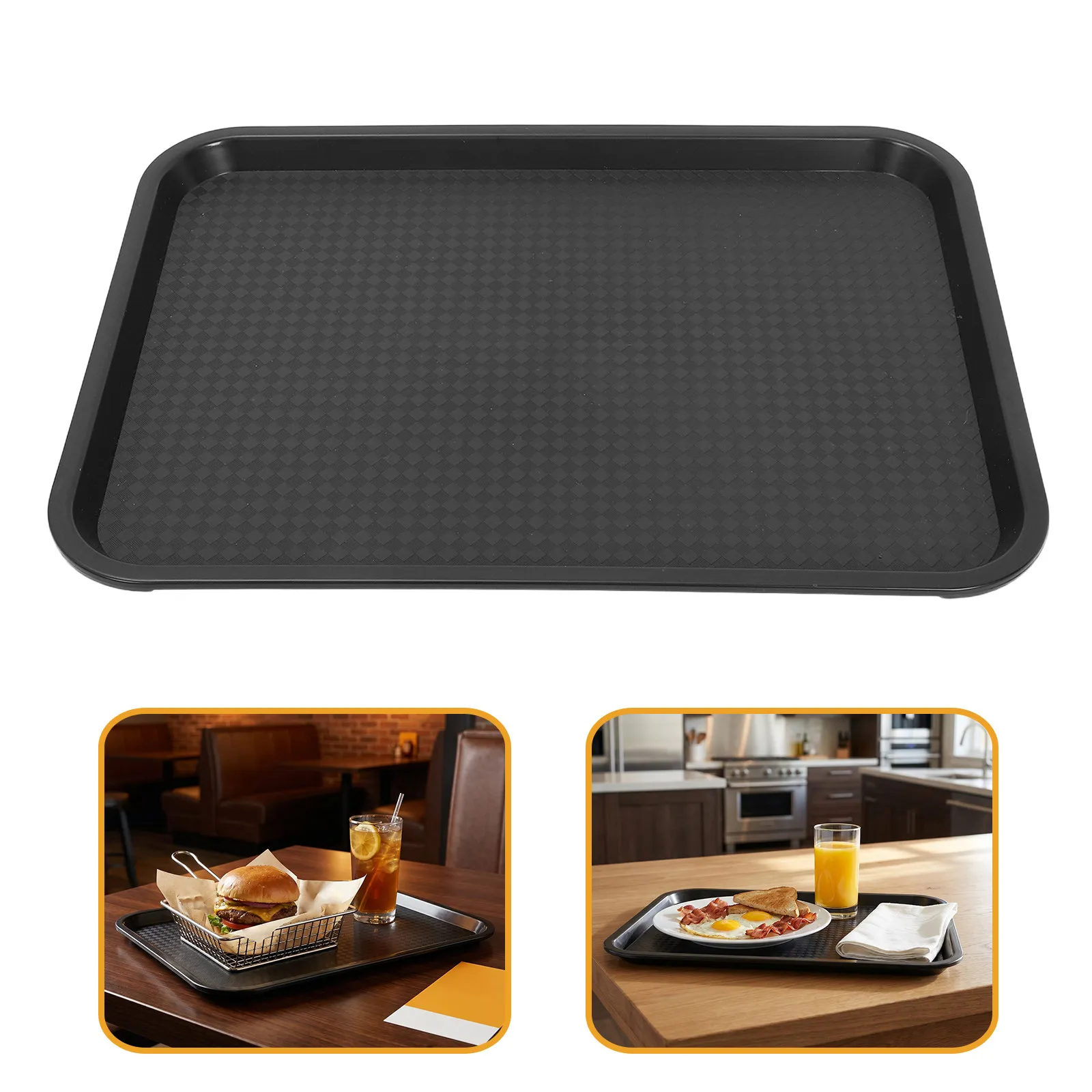 3pcs-fast-food-serving-trays-black-plastic-rectangle-163x12-inch-cafe-cafeteria-lunch-table-food-service-trays