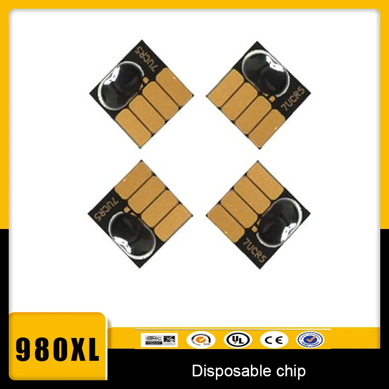 

vilaxh 980 980XL Disposable chip for HP Officejet Pro X555xh X555dn X585z X585dn X585f Printer