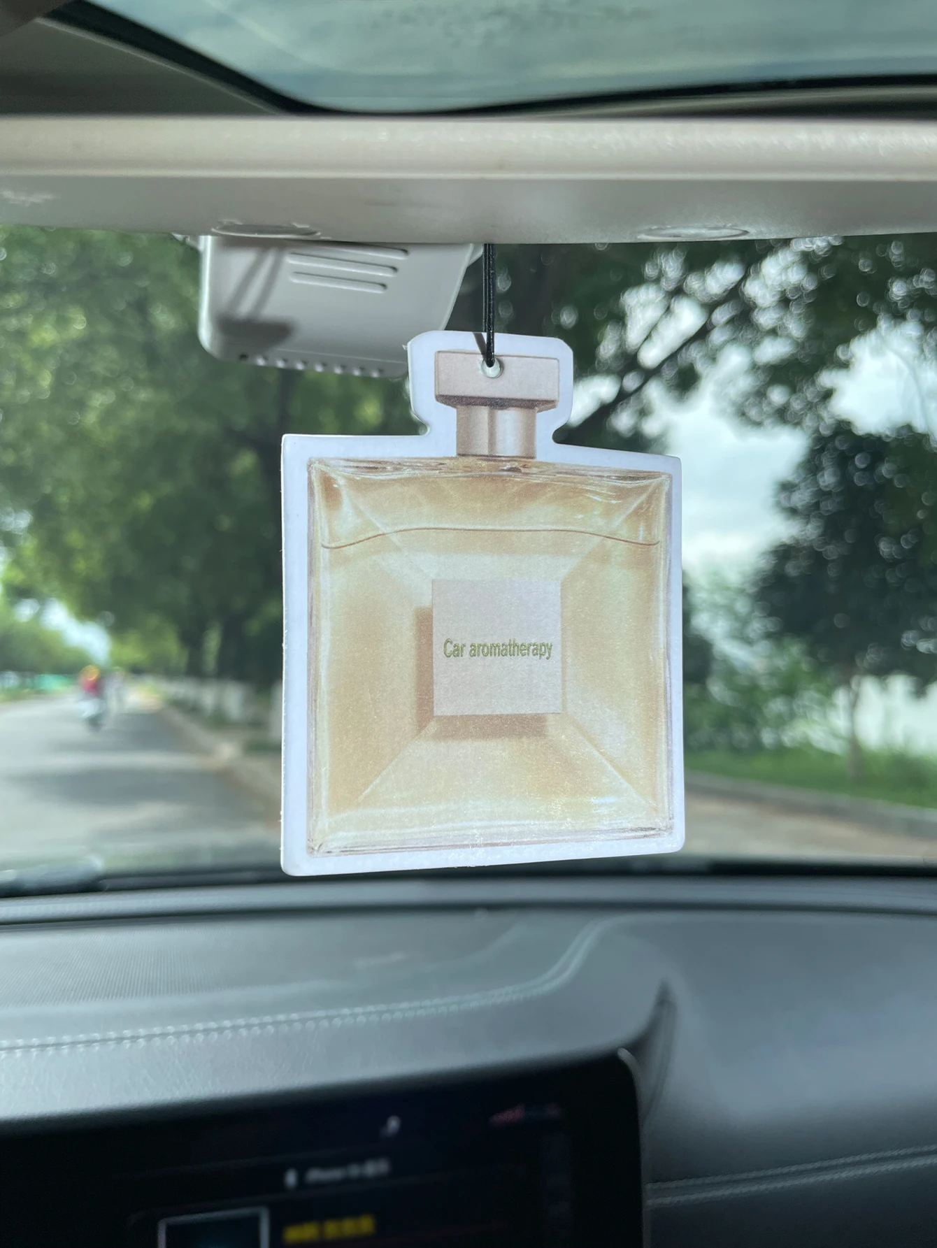 샴페인 골드 사각 향수병 모양 차량용 방향제, 식물성 - Perfume La Fragrance 리뷰 및 가격