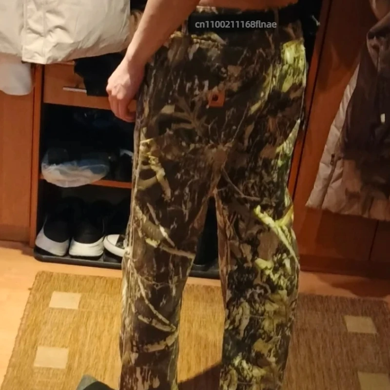 Vendita calda Abbigliamento da ballo di strada 2024 Estate Nuovo Retro Casual Versatile Ramo di un albero Camouflage Hip-Hop Pantaloni da ballo di strada