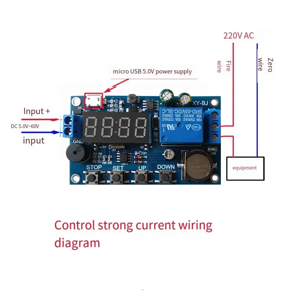 Timing And Clock Real-time Relay Relay Module Switch Control Board Synchronization Time 24H Timing 5 Time Periods