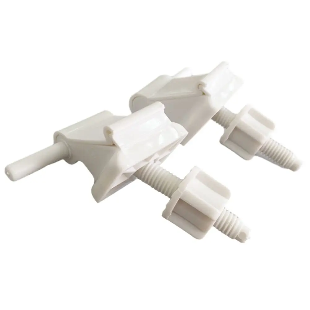 Kit de reemplazo de bisagra s-eat de plástico para inodoro, juego de bisagras s-eat de plástico blanco, Hardware de baño de mejora del hogar de 4cm de ancho