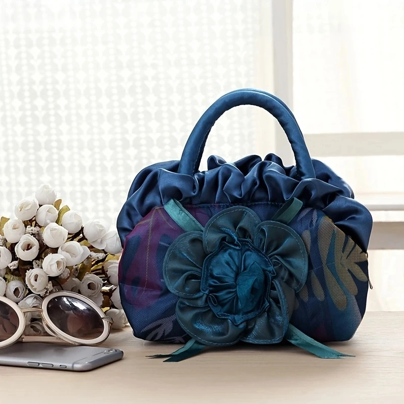 

Корейская версия, изысканная сумка для мамы с цветком ручной работы, кошелек для монет с милыми ключами, сумочка для ужина