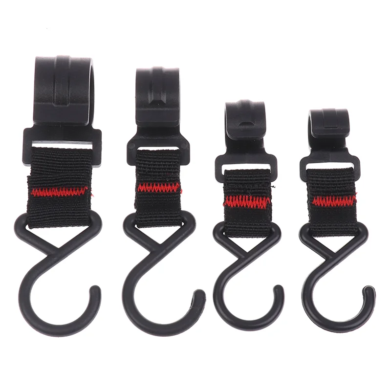 5Pcs Black Rack Tool Detachable Moveable Finishing Hook Pot Pan Hanger Outdoor Camping S-Shaped Hanging Hooks Storage Buckle