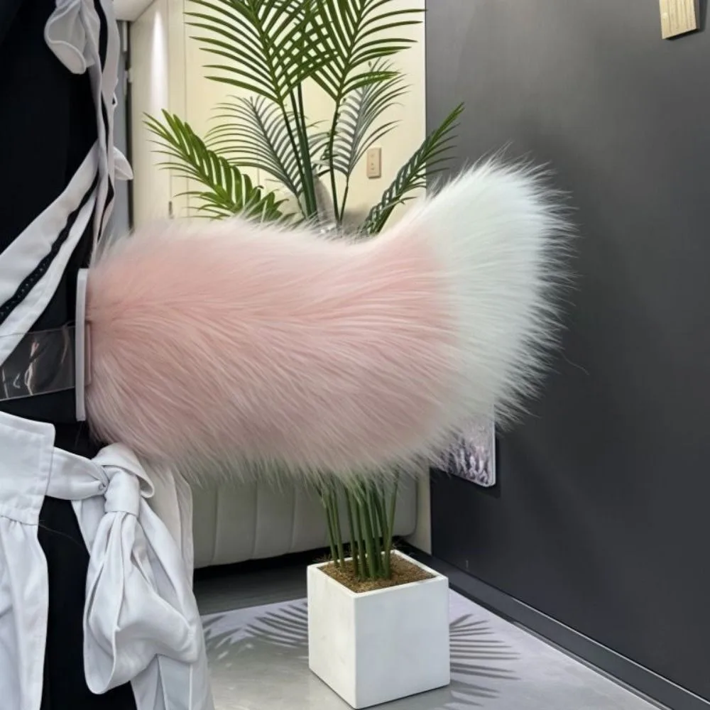 Transparent Belt Electric Furry Tail Movable Tail Realistic Furry Cosplay Tail Moving & Shaking Interactive Adjustable Cat Tail