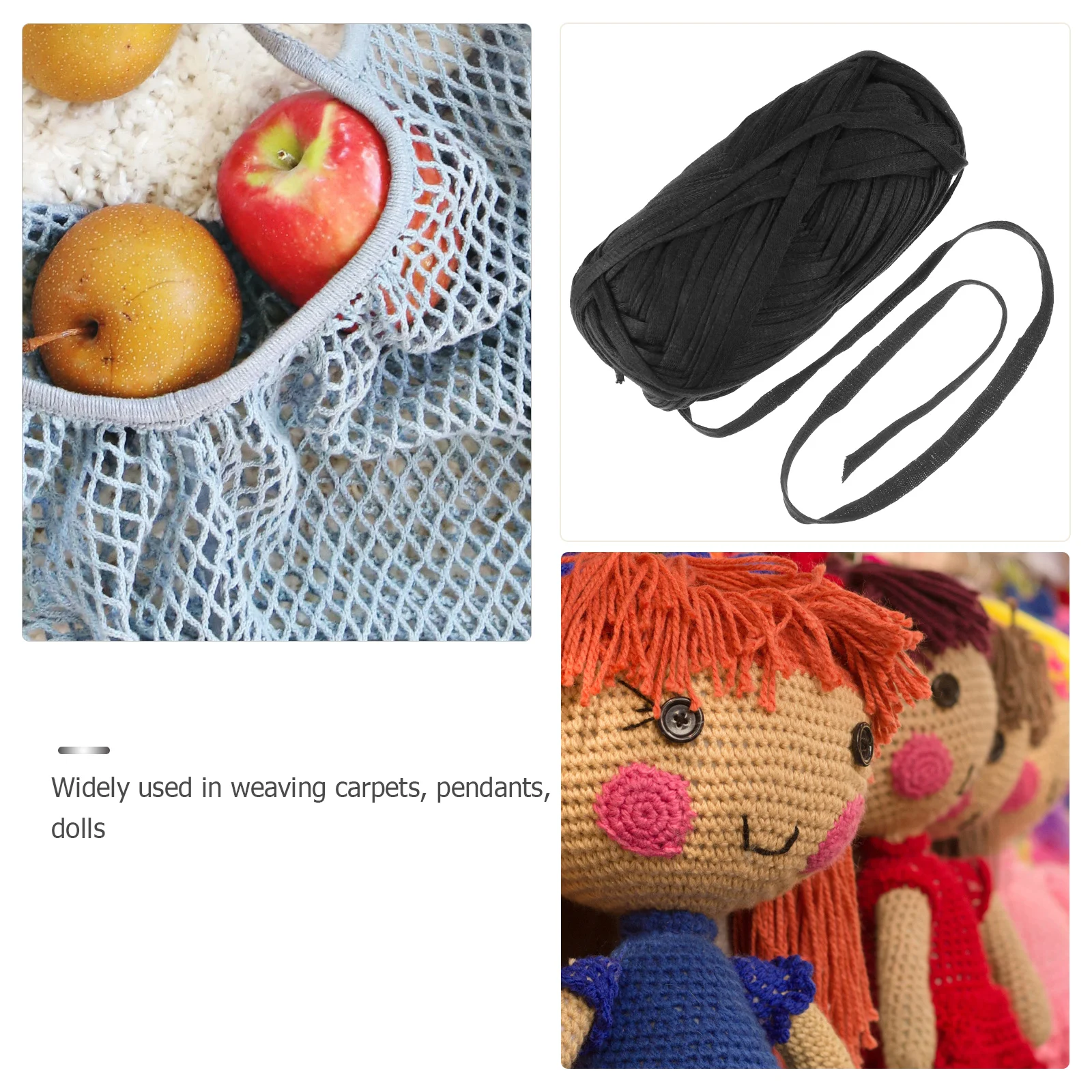 

Woven Braided Cord Macrame Rope Cotton Acrylic DIY Elastic Flat Line High Quality Durable Practical Knitting String