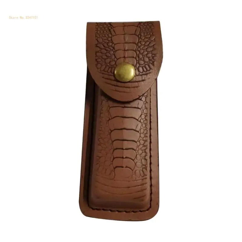 Leathers Knife Holsters Folding Knife Holder Outdoor Carry Sheath Tool Easy Use Dropship