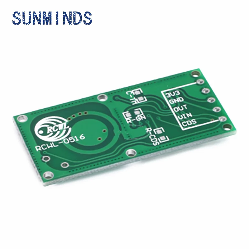 10pcs RCWL-0516 Micro Wave Radar Sensor Switch Board RCWL 0516 Microwave Human Body Induction Intelligent Module Output 3.3V