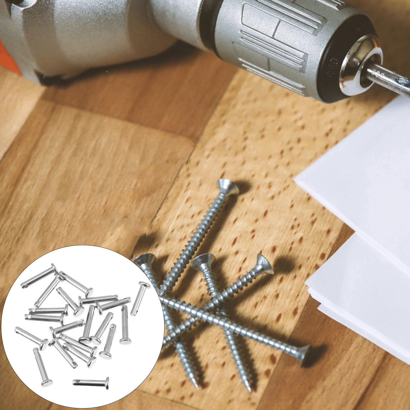 20 قطعة دبوس Clevis من الفولاذ المقاوم للصدأ قفل ثابت مسطح ثقب واحد شديد التحمل لتحديد موقع تركيب الأثاث بنفسك #4