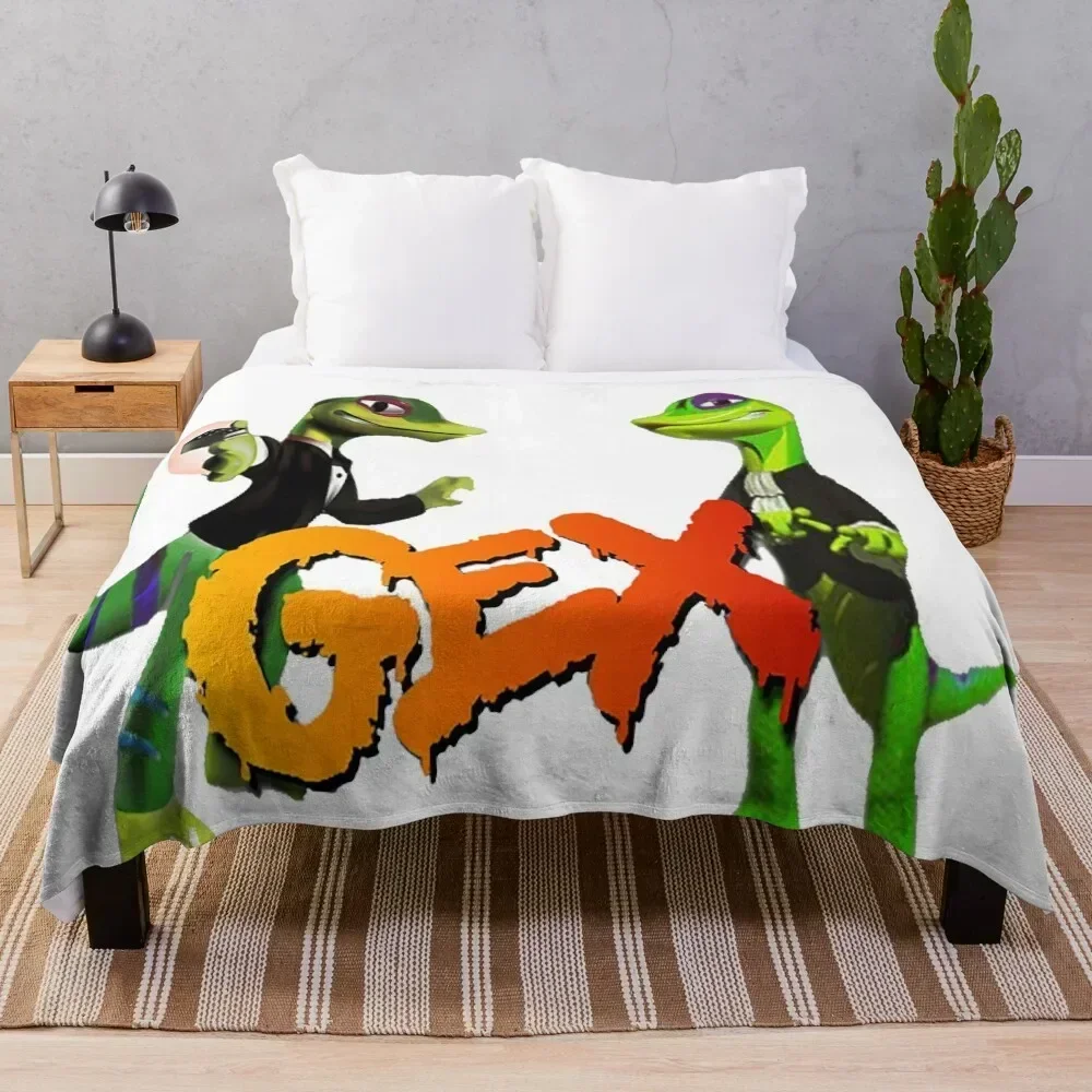 

Gex: Enter the Gecko Throw Blanket Stylish Couch Blanket for Home Living Room