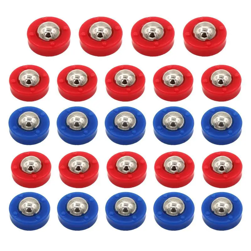 Shuffleboard Pucks Set 24PCS Shuffleboard Curling Accessories Funny Shuffle Board Rollers Set Portable Desktop Sliding Beads