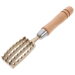 Remover Wood Handle Stainless Steel Blade Kitchen Seafood Tool Serrated Edge Efficient Scraping Gadget Non Slip