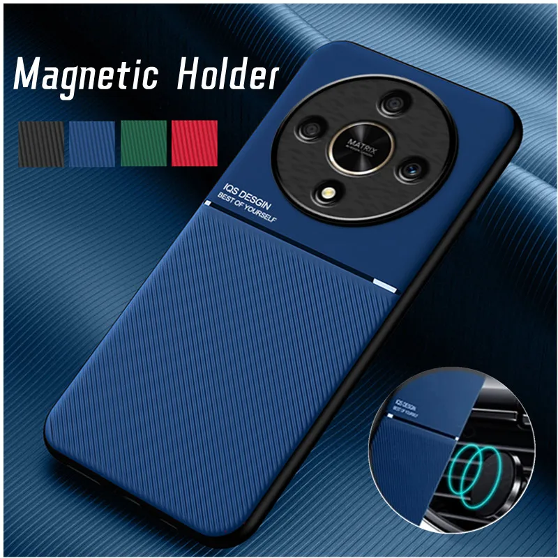 Rugged Anti-slip Cover for Honor Magic 6 Lite Magic 6 Pro 5 Lite X9b X8b X9a X8 5G X6 90 70 Case Magnetic Holder Coque Fundas