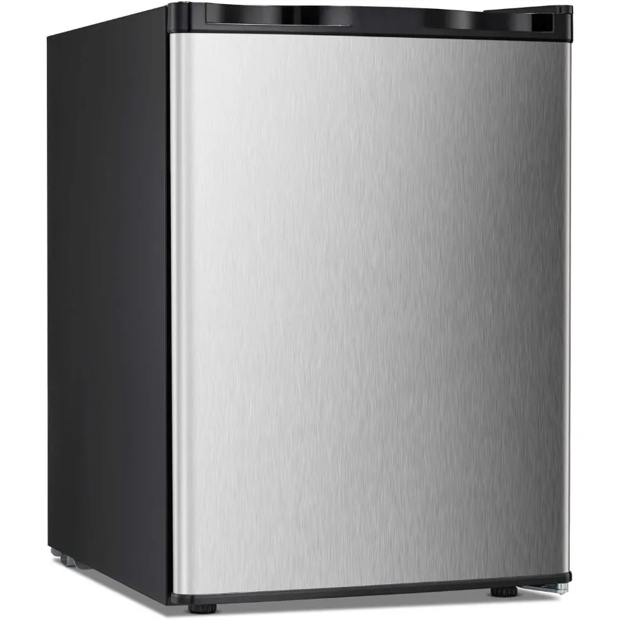 

Compact Mini Upright Freezer with Reversible Single Door and Temperature Control for Dorms Home Offices and Small Living Spaces