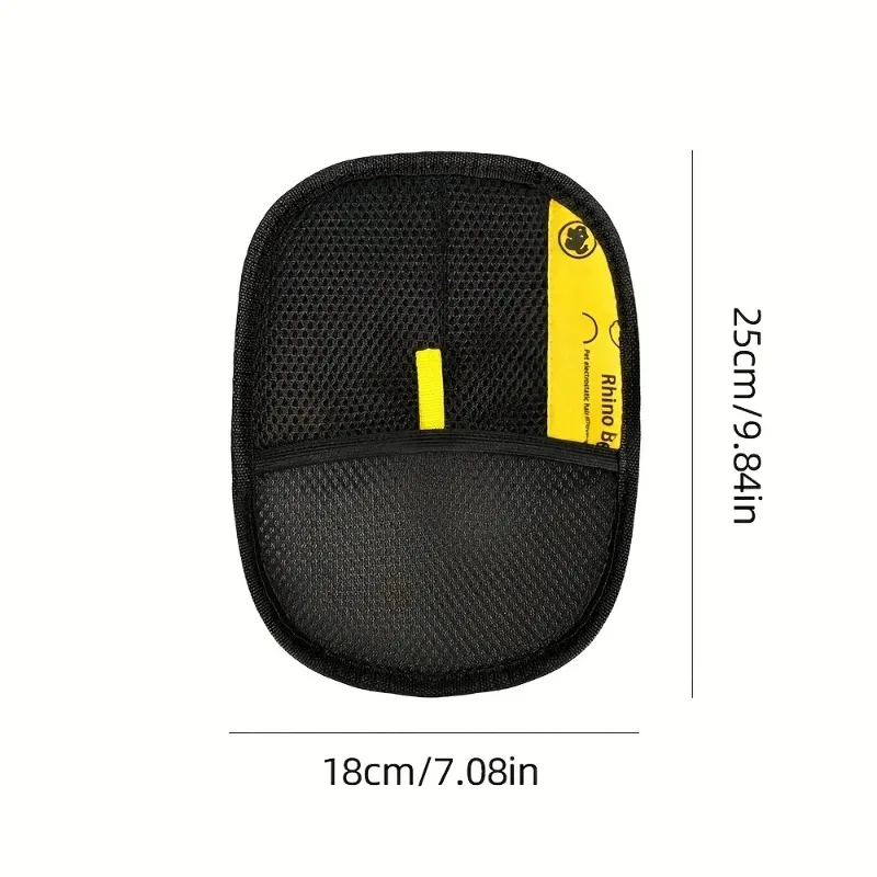 Guantes Grandes de Polipropileno para el Cuidado de Mascotas, Negros con Detalles Amarillos, Guante Antiestático para Limpiar el Pelo de Gatos, para el Cuidado Diario