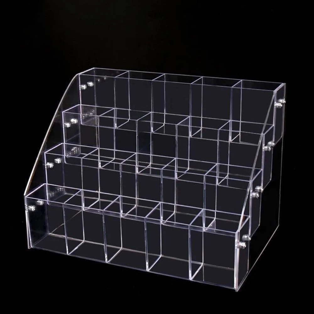 

Acrylic Pen Holder Transparent Storage Display Stand Shelf Home Office Storage Organization Pencil Shelves Organizers
