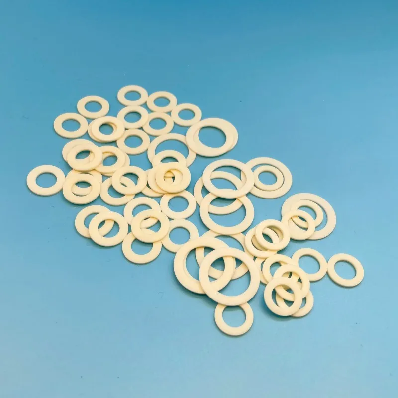 

200pcs 2.3x4x1mm Ceramic Washer Alumina Spacer High Temp Resistant Insulating Gasket