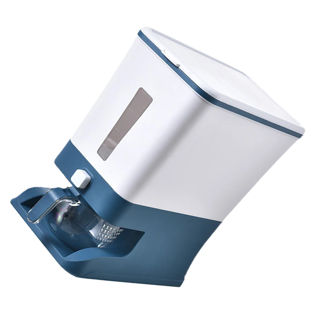 

12Kg Rice Bucket Storage Container Grain Cereal Case Household Tank Bean Food Grade PET PP Airtight Insect Proof Moisture Proof