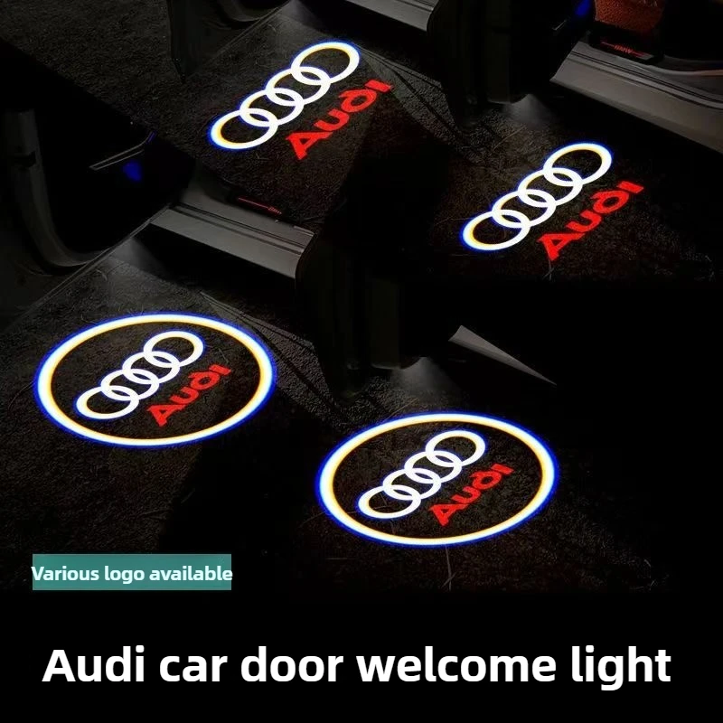

2Pcs Car Door Logo Light Led HD Projector Lamp For Audi A3 A4 B8 8P A6 C7 A5 Q5 B7 B6 B9 SLINE QUTTRO RS Q3 Q7 S3 S4 S5 S6 S8