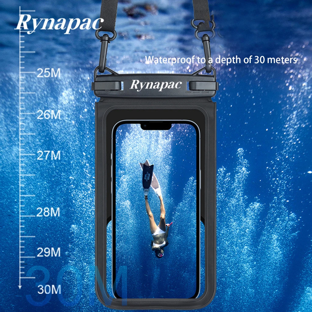 IP68 Waterproof Phone Pouch,[Underwater Screen Touchable] IPX8 Waterproof Phone Case Compatible for Mobile Phone Up to 6.7 inch