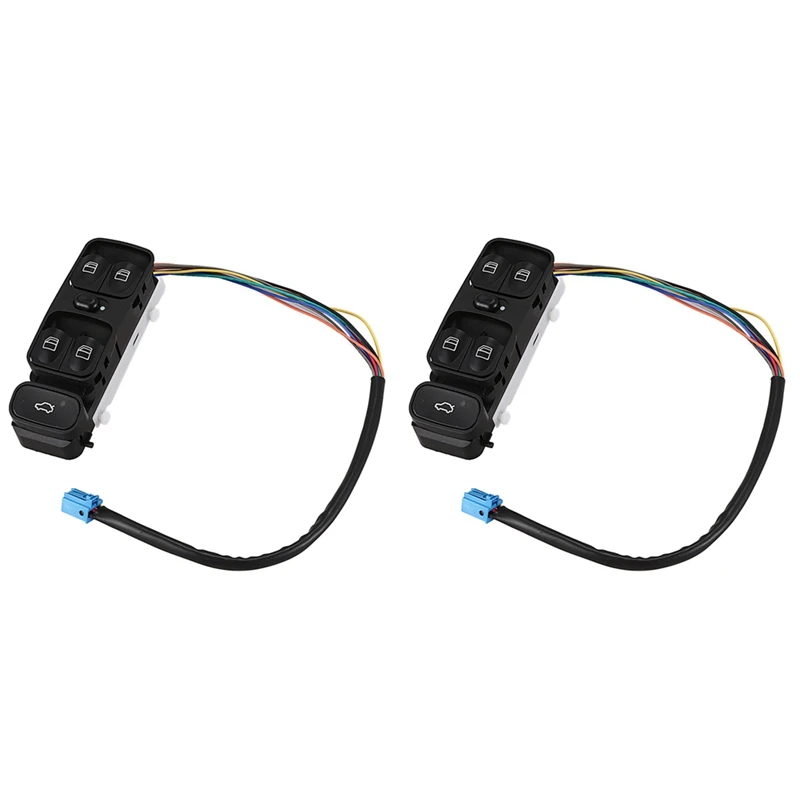 2X A2038200110 A2098203410 Window Power Control Switch Button For MERCEDES C CLASS W203 C180 C200 C220 2038210679