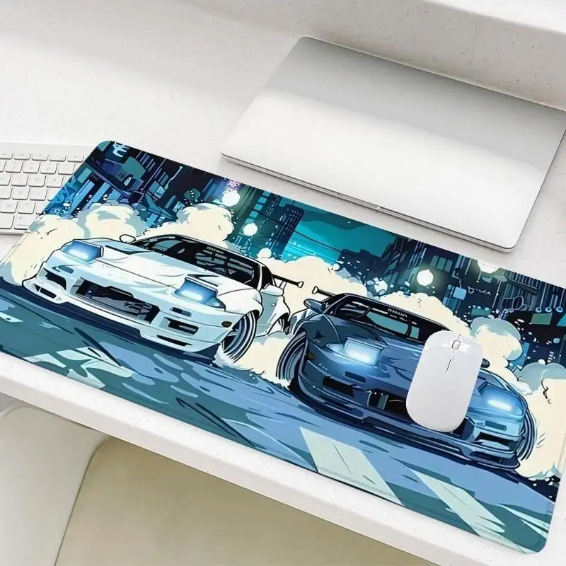 

Anime Racing Neon Mouse Pad - Non-Slip Gaming Mat, Smooth Aesthetic Desk Decor