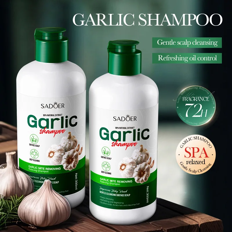 

Шампунь Garlic Anti-Mite - Глубоко очищающий уход за кожей головы, специально предназначенный для перхоти и зуда.