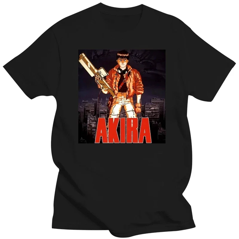 erkek kısa kollu pamuk  eğlence film bilim kurgu Manga Anime Shotaro Kaneda T-shirt Klasik Neo Tokyo Akira Tshirt men clothing