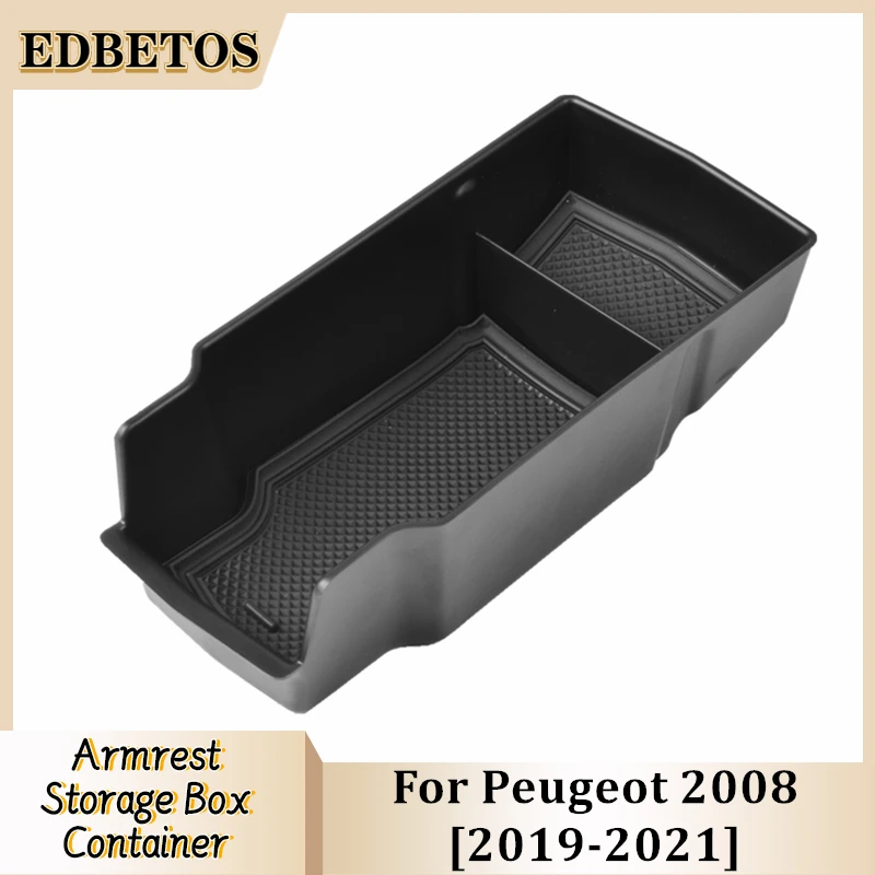 

For Peugeot 208 2008 GT E2008 E-2008 2008 II E-208 E208 2019 2020 2021 Car Accessories Center Storage Box Arm Rest Armest Box