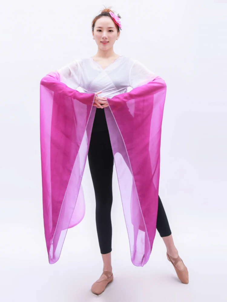 Oude Chinese Kleding Dans Praktijk Kleding Vrouwelijke Klassieke Wijde Mouw Hanfu Tops Yangko Dans Hanfu Kostuums voor Stage
