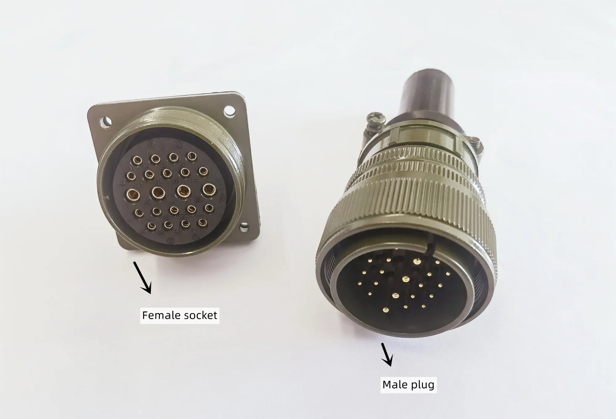 

Original new 100% 5015 American Standard aviation plug straight MS3106A28-11P MS3102A28-11S 22-core waterproof connector