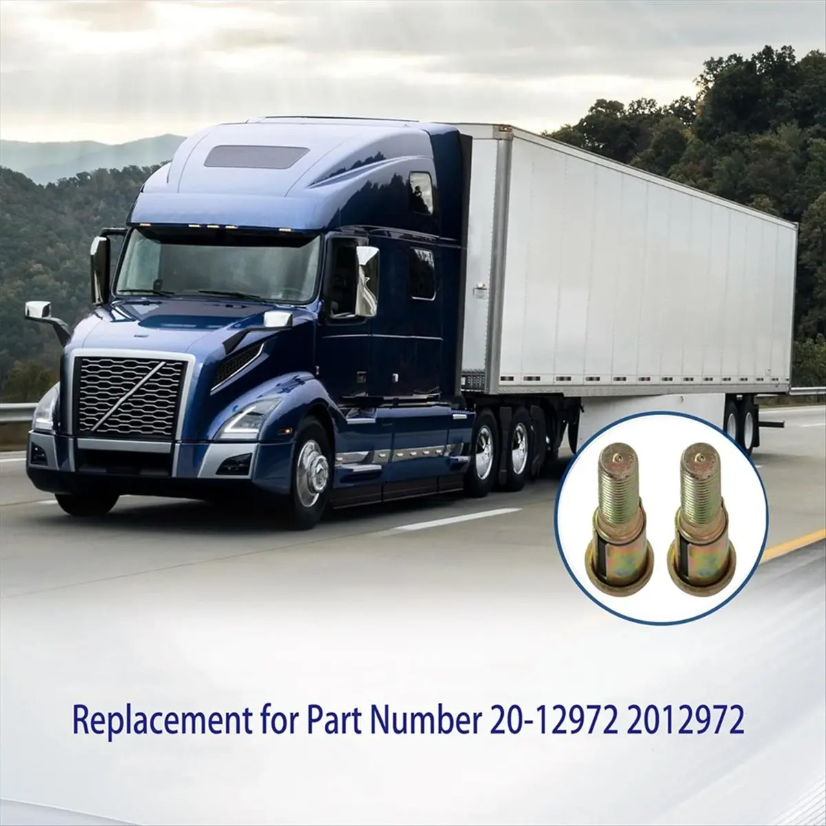 DT57 LATEST MODEL 2pcs Door Pin 20-12972 for Truck 330 335 359 370 378 379 2005 & Earlier Door Lock Bolt
