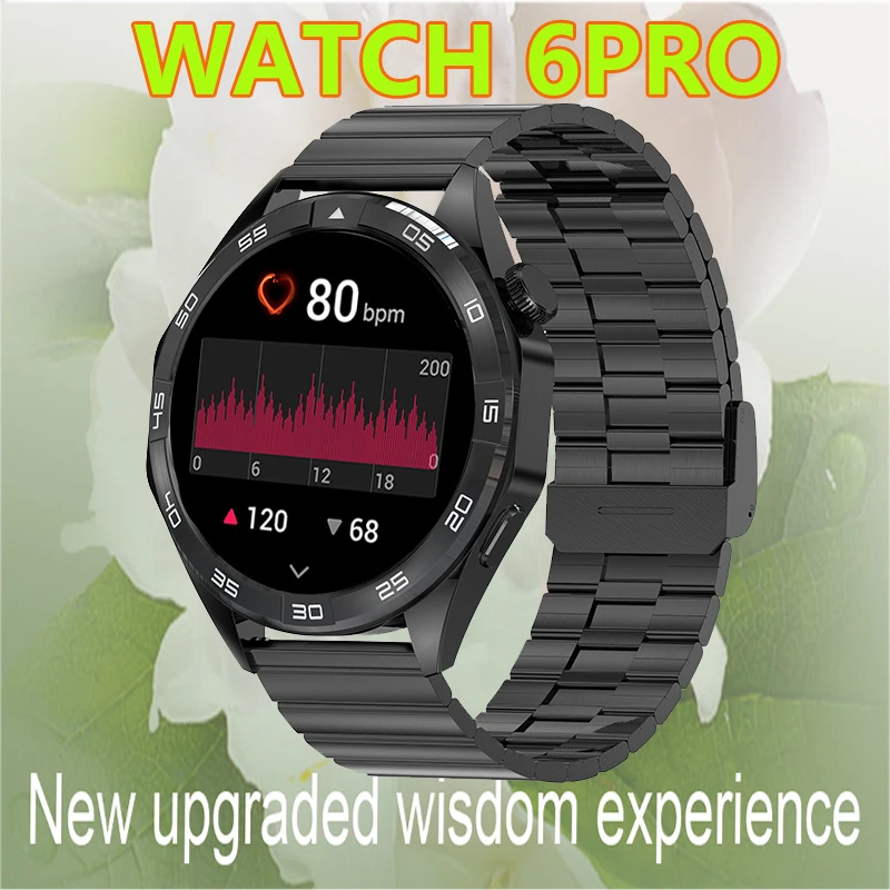 

GEJIAN New Smart Watch 6PRO AMOLED Heart Rate Blood Oxygen Blood Pressure Monitoring GPS Trajectory Bluetooth Call Smartwatch ﻿