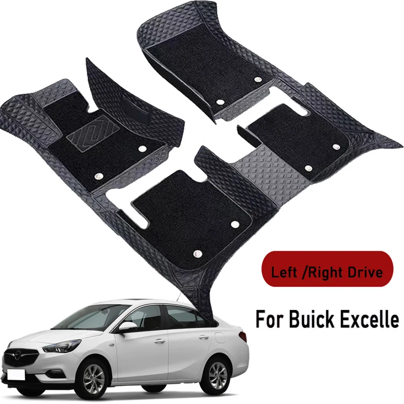 Car floor mats for Buick Excelle 2004 2005 2006 2007-2020 Customauto foot Pads automobile carpet cover interior accessories