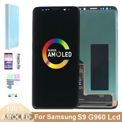 SUPER AMOLED S9 Display Screen For Samsung Galaxy S9 G960F G960F/DS G960U Lcd Display Digital Touch Screen Assembly Replacement