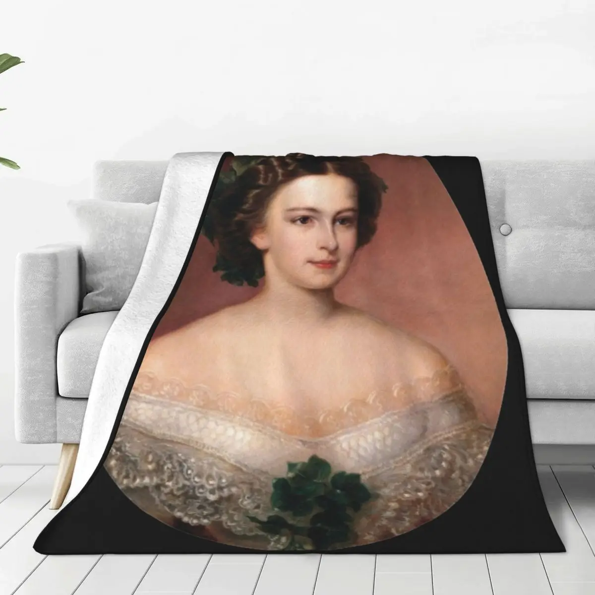 Portrait Of Empress Elisabeth Of Austria Merchandise Blanket Coral Fleece Plush Sofa Throw Blanket Cozy Warm for Couch Bedspread